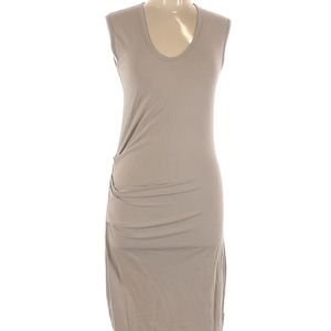 James Perse V Neck Standard Ruched Bodycon Dress